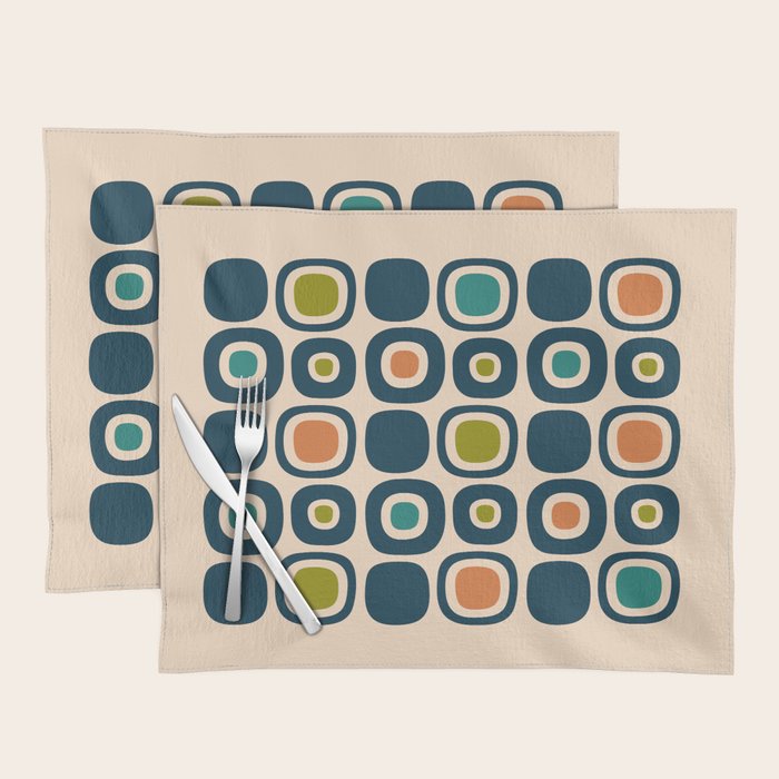 Mid Century Modern Scandinavian Abstract 322 Placemat Gallery Image 1