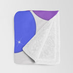 Translucent Rainbow Colored Circles with Sparkles - Multi Colored Throw Blanket Gallery Image 3