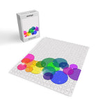 Translucent Rainbow Colored Circles with Sparkles - Multi Colored Jigsaw Puzzle Gallery Image 2
