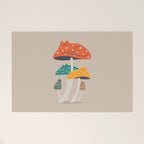 Cat and Plant 47: Mushroom Cats Welcome Mat Gallery Image 1