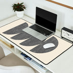 Half Circle 3 - Grey Desk Mat Gallery Image 2
