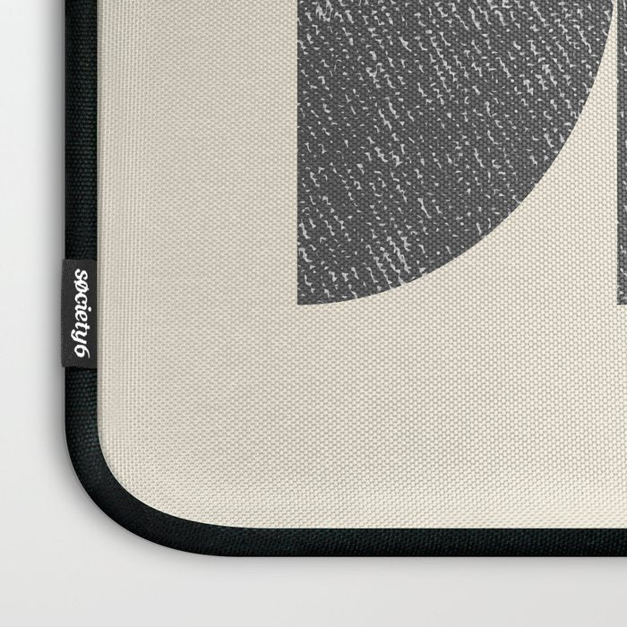 Half Circle 3 - Grey Laptop Sleeve Gallery Image 3