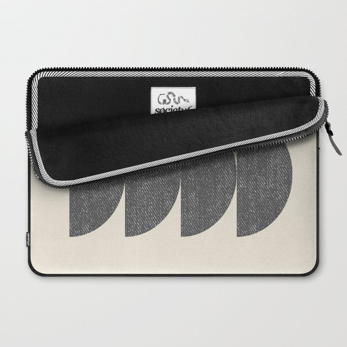 Half Circle 3 - Grey Laptop Sleeve Gallery Image 2