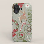 Magical Christmas - Sage Green iPhone Case Gallery Image 1