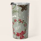Magical Christmas - Sage Green Travel Mug Gallery Image 3