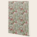 Magical Christmas - Sage Green Wallpaper Gallery Image 2