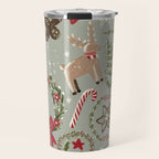 Magical Christmas - Sage Green Travel Mug Gallery Image 1
