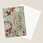 Magical Christmas - Sage Green Stationery Card Gallery Image 2