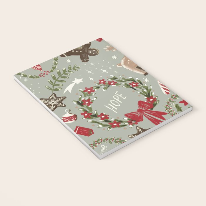 Magical Christmas - Sage Green Notebook Gallery Image 3