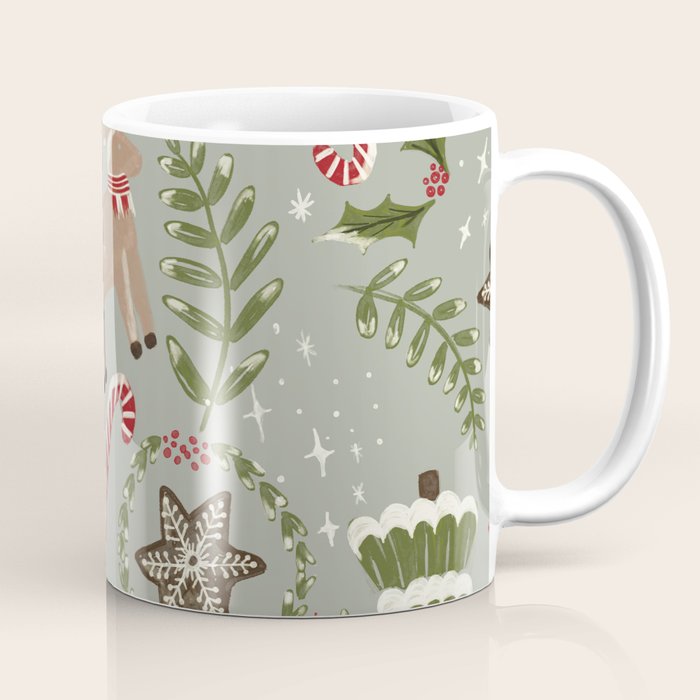 Magical Christmas - Sage Green Coffee Mug Gallery Image 1