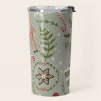 Magical Christmas - Sage Green Travel Mug Gallery Image 2