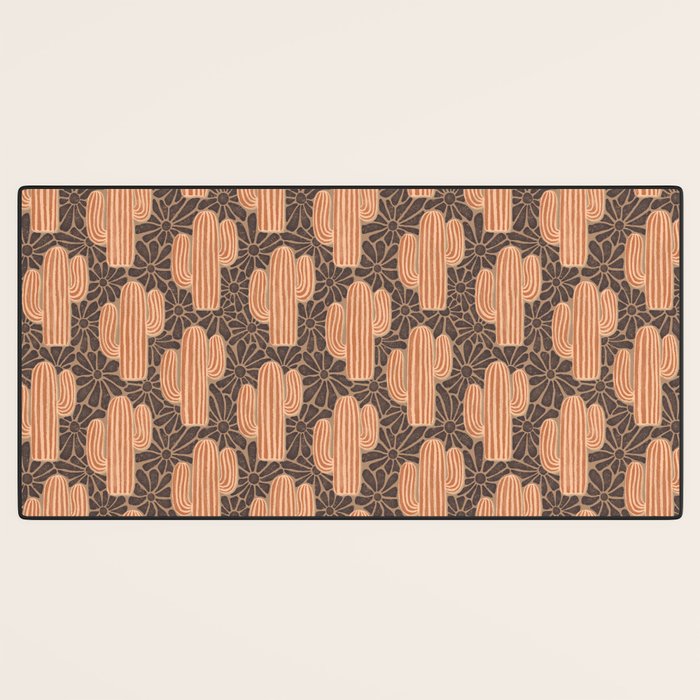 Sonora - terracotta, brown, and taupe Desk Mat Gallery Image 3