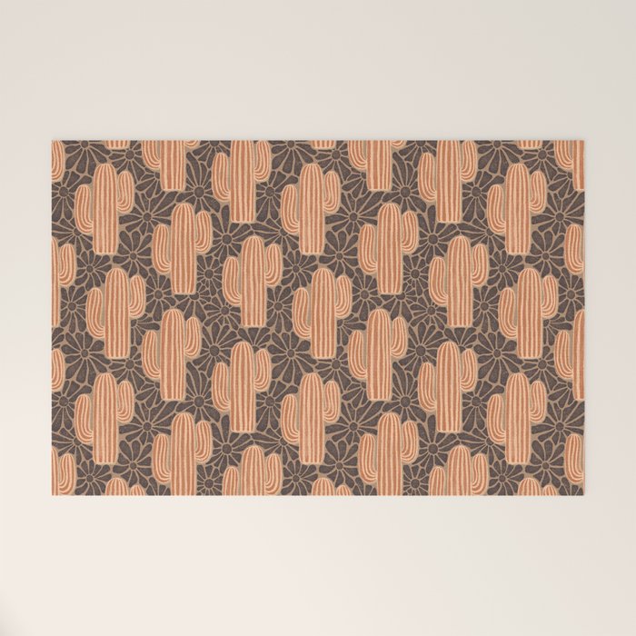 Sonora - terracotta, brown, and taupe Welcome Mat Gallery Image 1