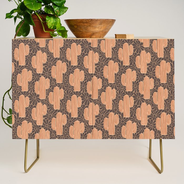 Sonora - terracotta, brown, and taupe Credenza Gallery Image 1