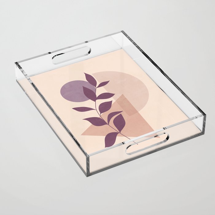 Minimal Abstract Art Plant 12 Acrylic Tray Gallery Image 1