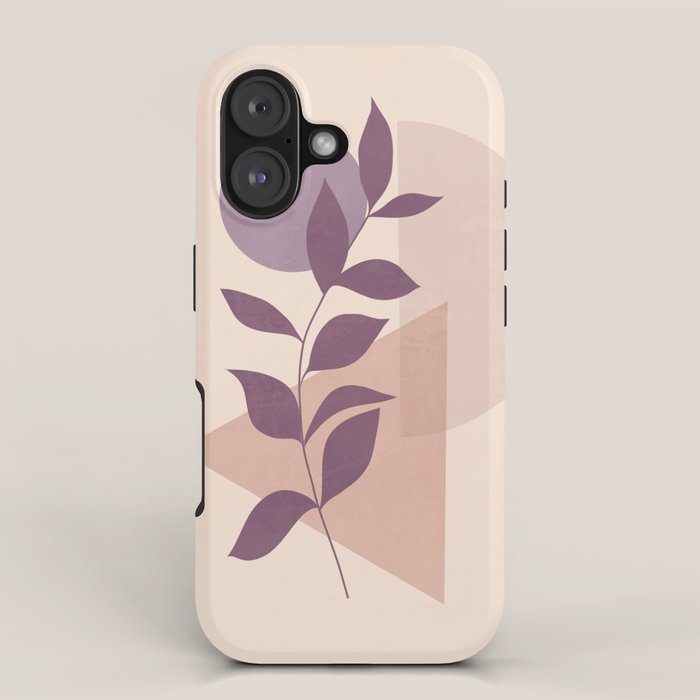 Minimal Abstract Art Plant 12 iPhone Case Gallery Image 1