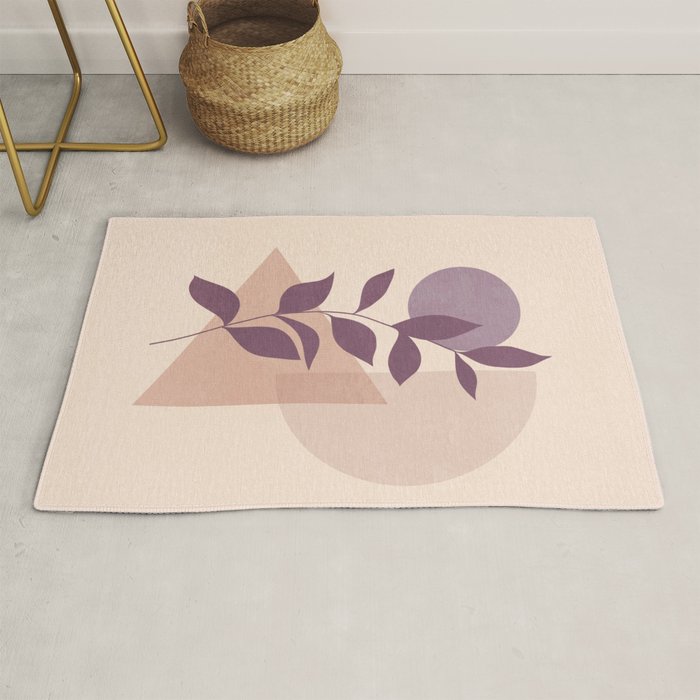 Minimal Abstract Art Plant 12 Rug Gallery Image 1