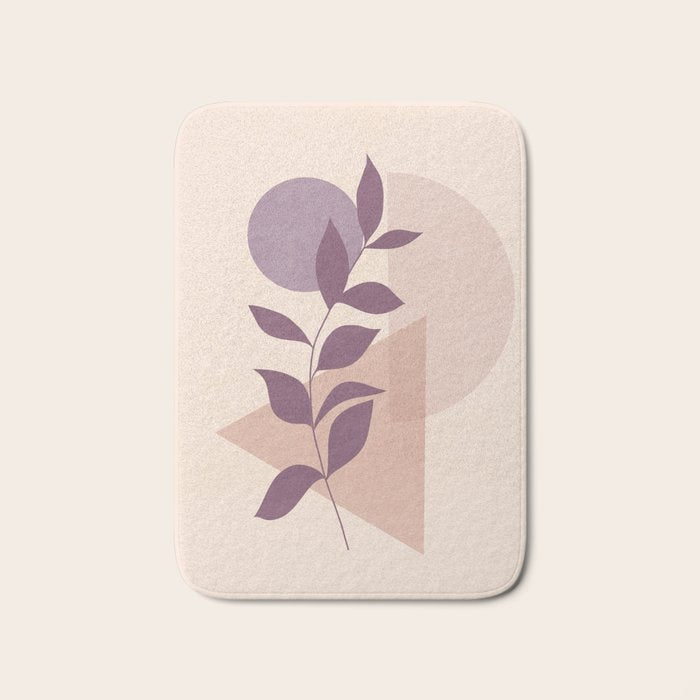 Minimal Abstract Art Plant 12 Bath Mat Gallery Image 1