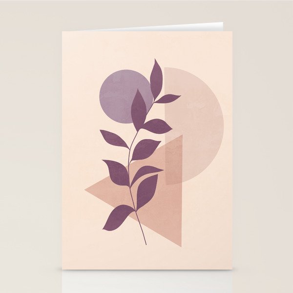 Minimal Abstract Art Plant 12 Stationery Card Gallery Image 2