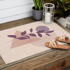 Minimal Abstract Art Plant 12 Outdoor Rug Gallery Image 2