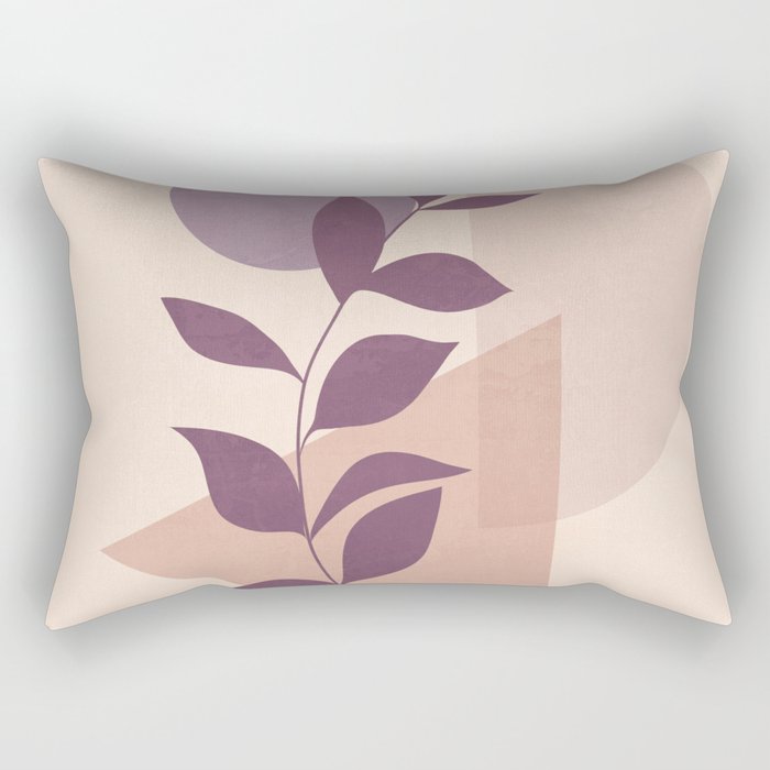 Minimal Abstract Art Plant 12 Rectangular Pillow Gallery Image 2