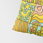 patchwork dreams retro flower quilt dreams of waves Pillow Sham Gallery Image 4