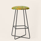 patchwork dreams retro flower quilt dreams of waves Stool Gallery Image 1