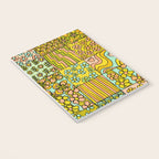 patchwork dreams retro flower quilt dreams of waves Notebook Gallery Image 3