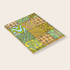 patchwork dreams retro flower quilt dreams of waves Notebook Gallery Image 2