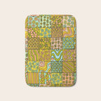 patchwork dreams retro flower quilt dreams of waves Bath Mat Gallery Image 1