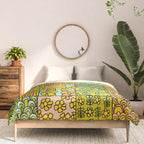 patchwork dreams retro flower quilt dreams of waves Comforter Gallery Image 3