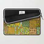 patchwork dreams retro flower quilt dreams of waves Laptop Sleeve Gallery Image 2