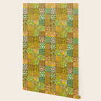 patchwork dreams retro flower quilt dreams of waves Wallpaper Gallery Image 2