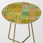 patchwork dreams retro flower quilt dreams of waves Side Table Gallery Image 2