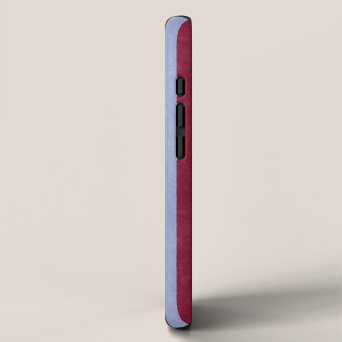 STRIPES - 005 - maroon and blue iPhone Case Gallery Image 2