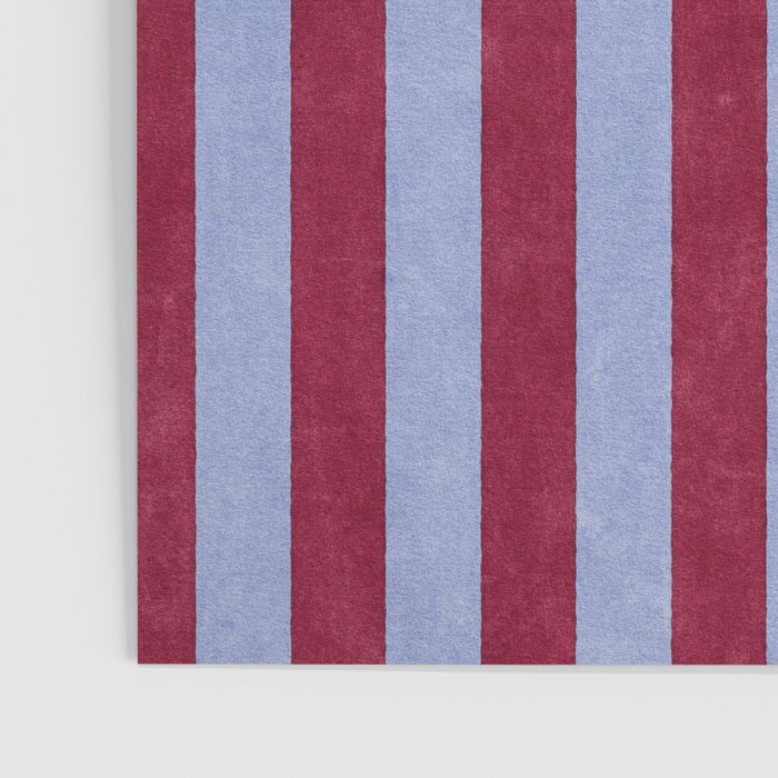 STRIPES - 005 - maroon and blue Poster Gallery Image 3