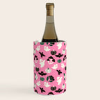 Pink Ghosts, Mushrooms, Bats, and Flowers Pattern Wine Chiller Gallery Image 3