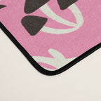 Pink Ghosts, Mushrooms, Bats, and Flowers Pattern Desk Mat Gallery Image 4