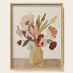 Soft Floral Still Life Serving Tray Gallery Image 1