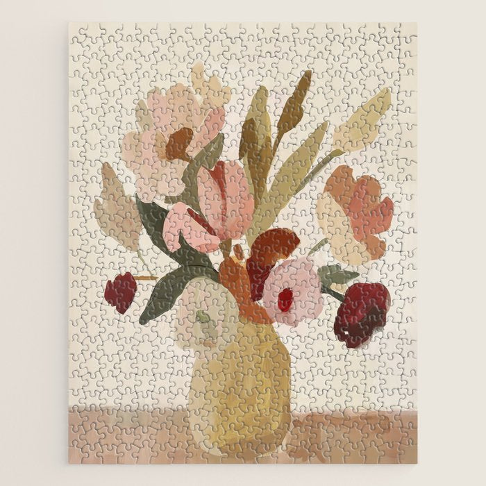 Soft Floral Still Life Jigsaw Puzzle Gallery Image 1