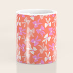 Playful Scattered Coquette Bows Vibrant Pink White Peach and Red Coffee Mug Gallery Image 4