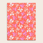 Playful Scattered Coquette Bows Vibrant Pink White Peach and Red Notebook Gallery Image 4