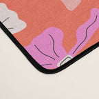 Playful Scattered Coquette Bows Vibrant Pink White Peach and Red Desk Mat Gallery Image 4