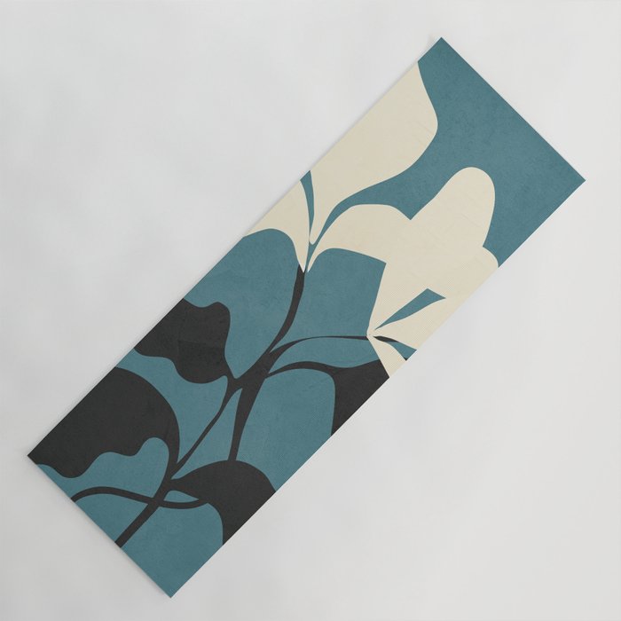 Abstract Modern Flowers 2 Yoga Mat Gallery Image 1