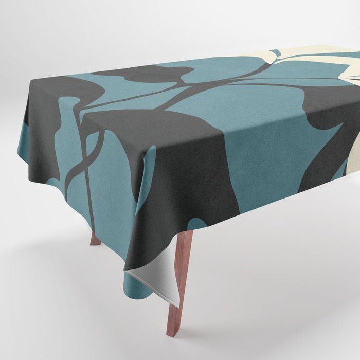 Abstract Modern Flowers 2 Tablecloth Gallery Image 1