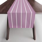Minimal Arch XXXI Lilac Purple Modern Geometric Lines Table Runner Gallery Image 1