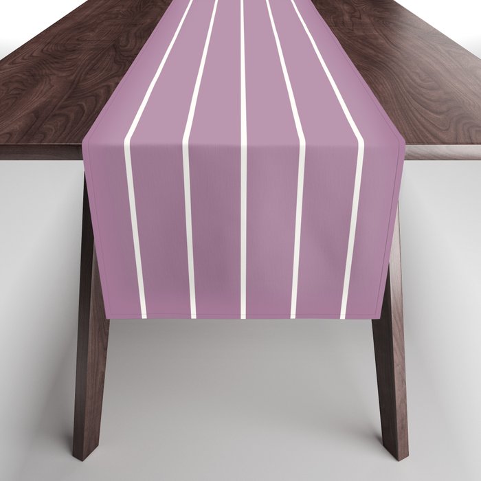 Minimal Arch XXXI Lilac Purple Modern Geometric Lines Table Runner Gallery Image 1
