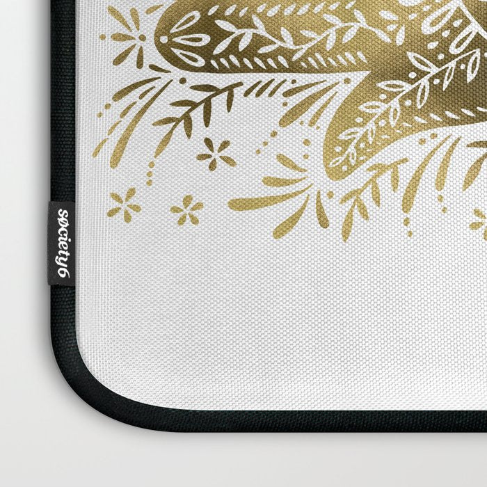 Hamsa Hand - Gold Palette Laptop Sleeve Gallery Image 3