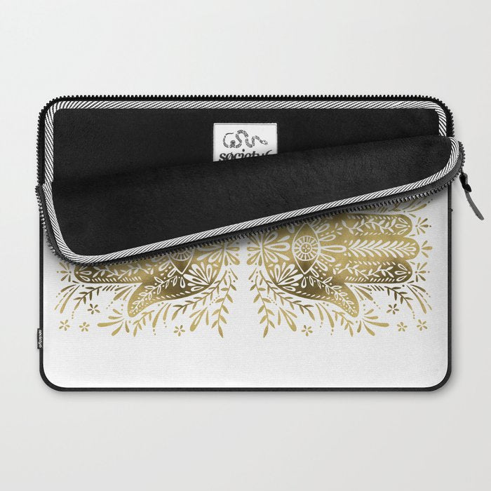 Hamsa Hand - Gold Palette Laptop Sleeve Gallery Image 2