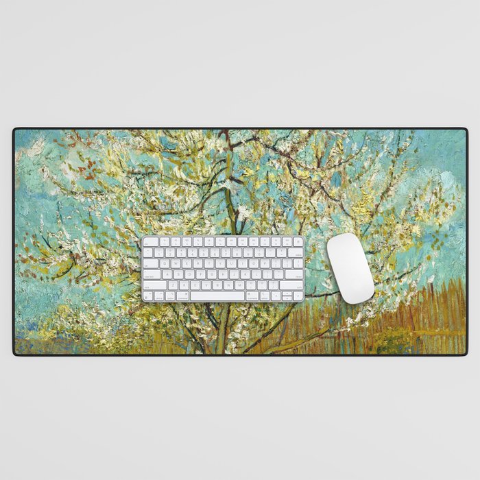 Vincent van Gogh "The pink peach tree" Desk Mat Gallery Image 1